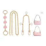 [Style 10]Pink Camellia+Four-Leaf Clover Decorative Chain+Long Chain