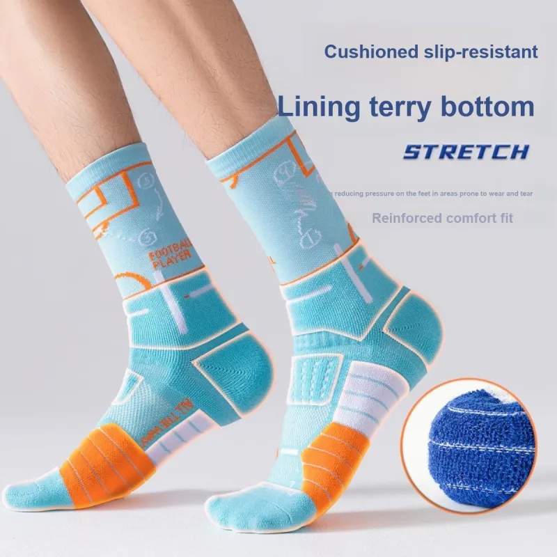 LUOLIAN Mid Calf Socks Men's 3 Pack-57