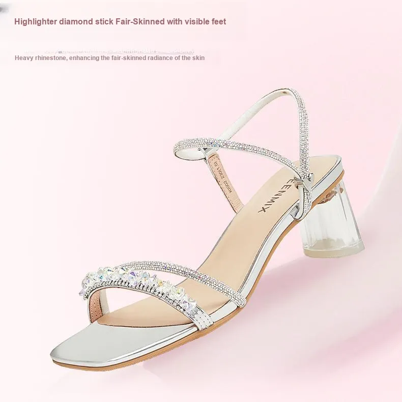 Teenmix Crushed Ice, Fairy Drag One Strap Sandals 6cm Women's-12
