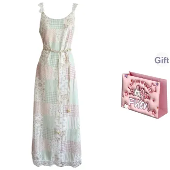 FLIM Slip Dresses Women's Green Bear Box