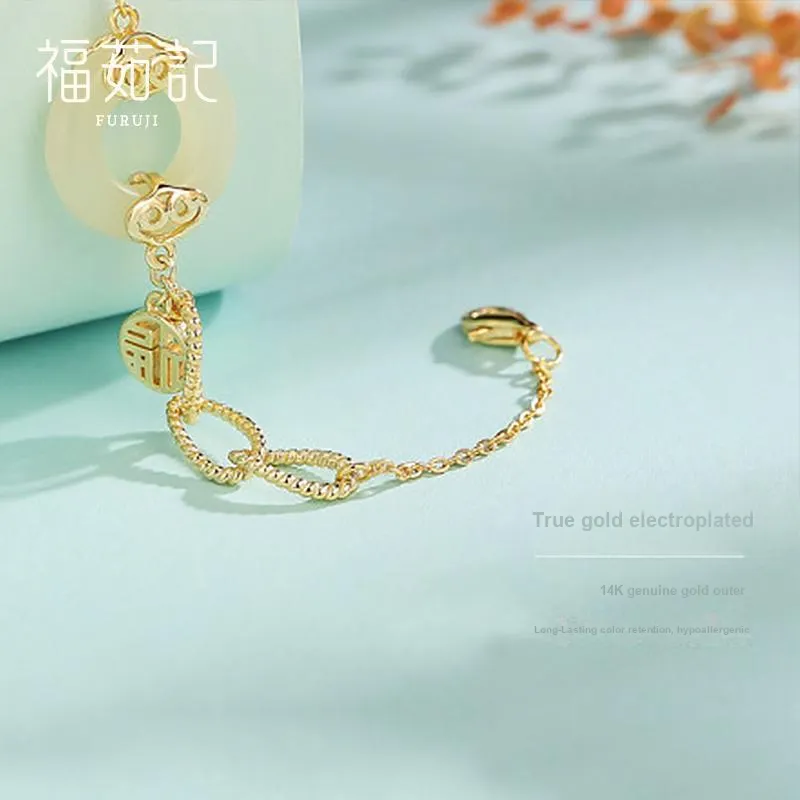 Fu Ru Ji Bracelets Pale Greenish White Jade Women's-3