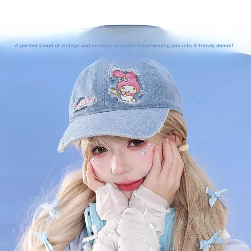 Hello Kitty Cotton Baseball Caps Women's-1
