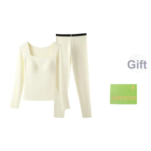 JUNEROSE Термический Набор в Подарочной Коробке Женские Молочно-белый