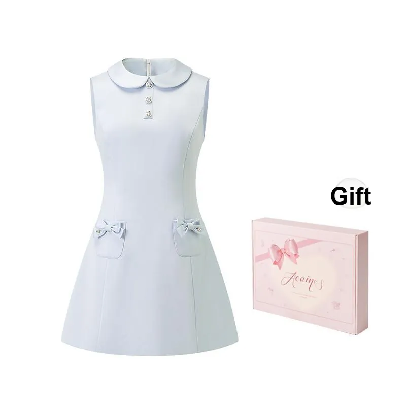 ACAINES Sleeveless Dress Women's Ice Blue-7