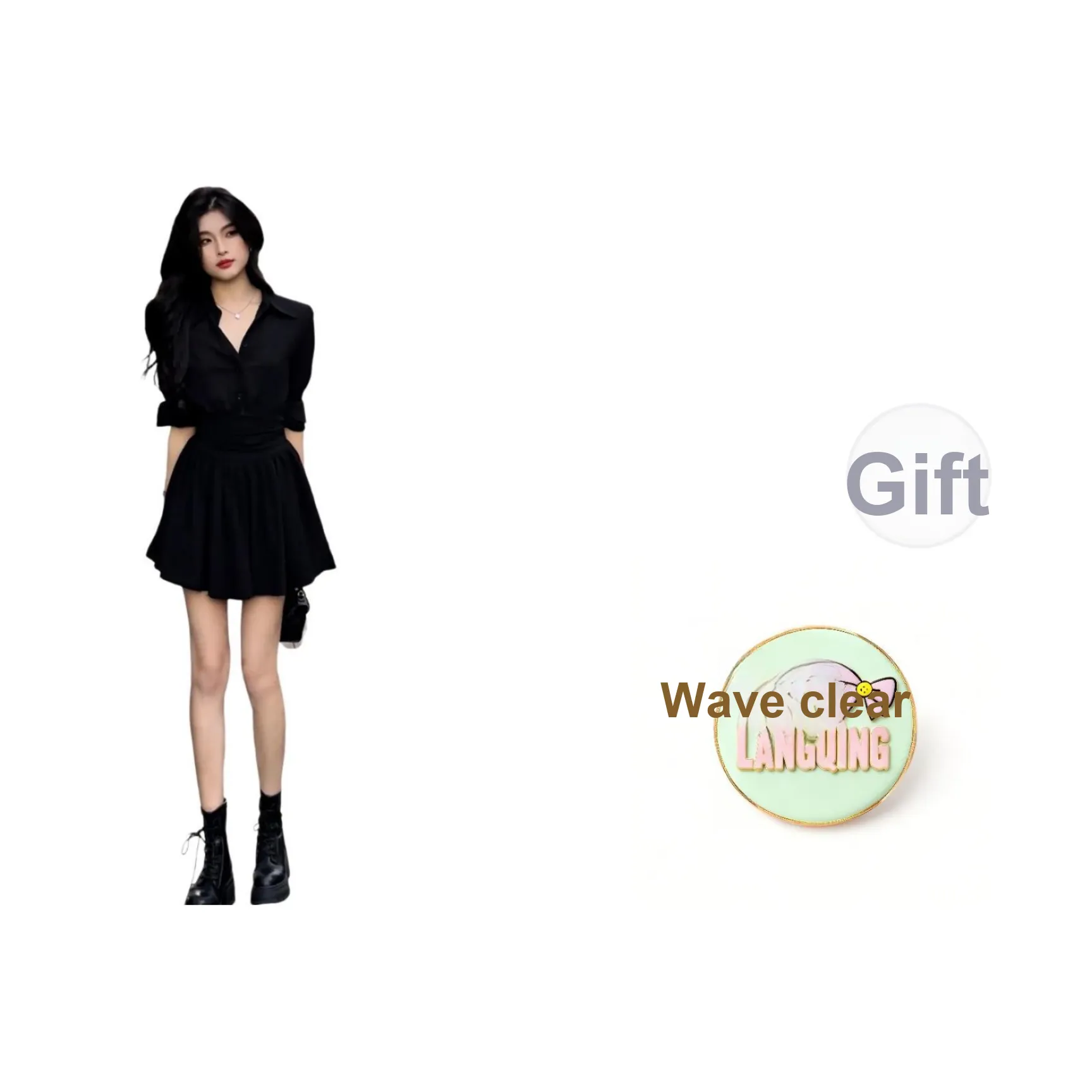 LANGQING Длинное платье с длинными рукавами женское