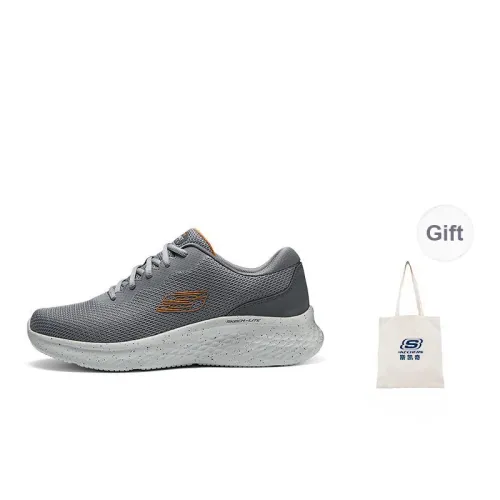 Skechers Skech Lite Pro Breathable Impact Resistant Lightweight Low Top Casual Running Shoes Men's Gray