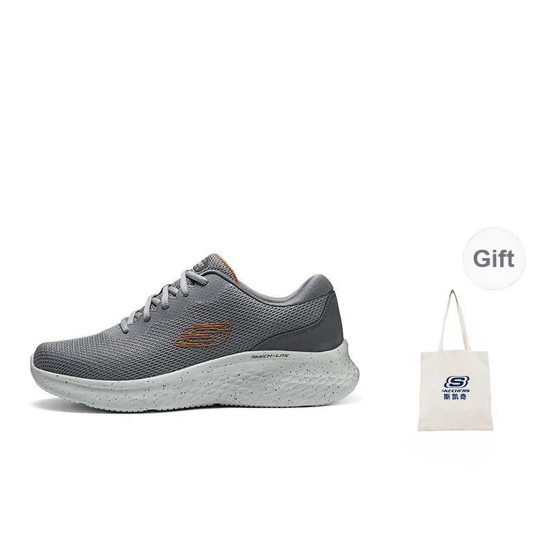 Skechers Skech Lite Pro Breathable Impact Resistant Lightweight Low Top Casual Running Shoes Men's Gray-0