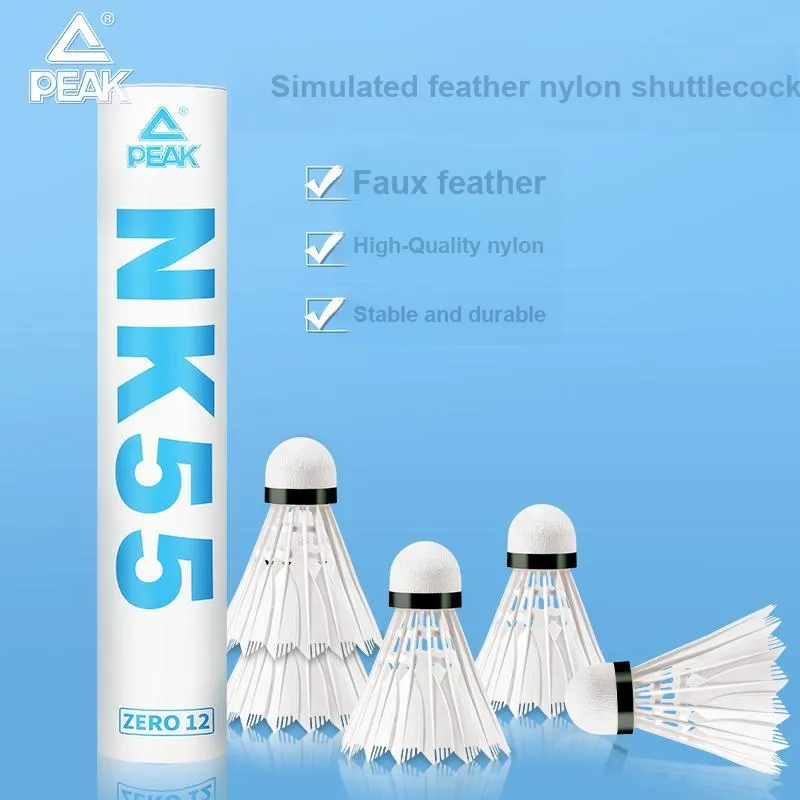 PEAK Nylon Shuttlecock 3 Pack 6 Pack 12 Pack Nylon Shuttlecocks-5