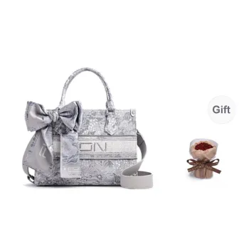 FION Clever Brocade Series Fabric Crossbody Bag, Handbag Medium Size Women's Multicolor