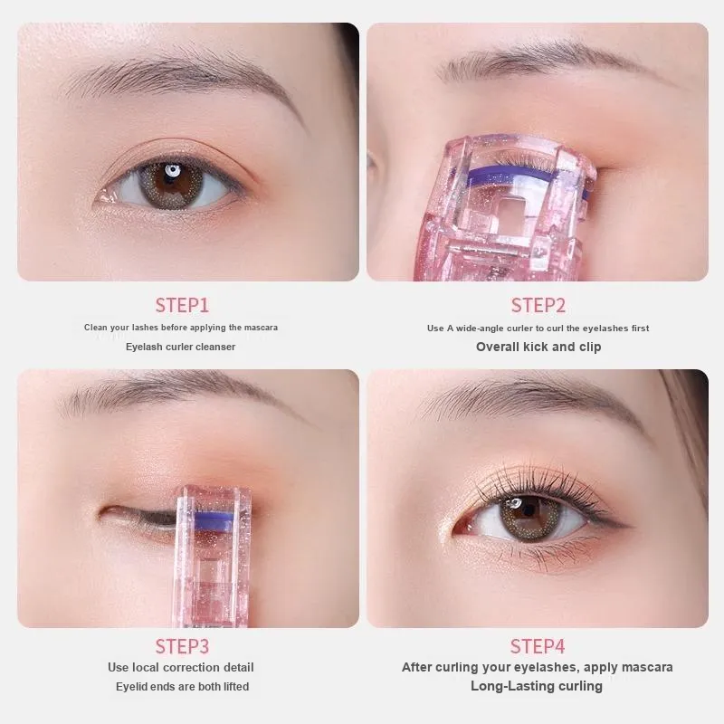 Goodgudi Long Lasting Shaping Glitter Curling Long Lasting Eyelash Curlers-3