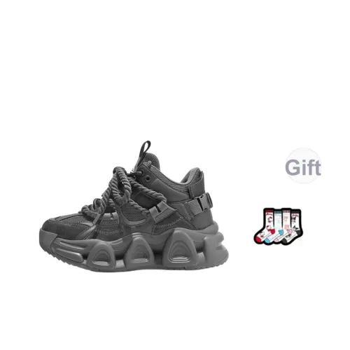 Masongarments Storm Размер 1 Высота Увеличивающий Abrasion Resistant MID Топ Толстая подошва Кроссовки Унисекс Призрачный Серый