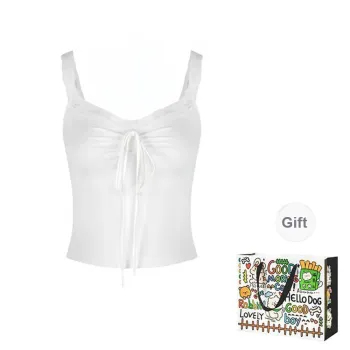ZVJH Tank Tops Women's White Top Shopping Bag