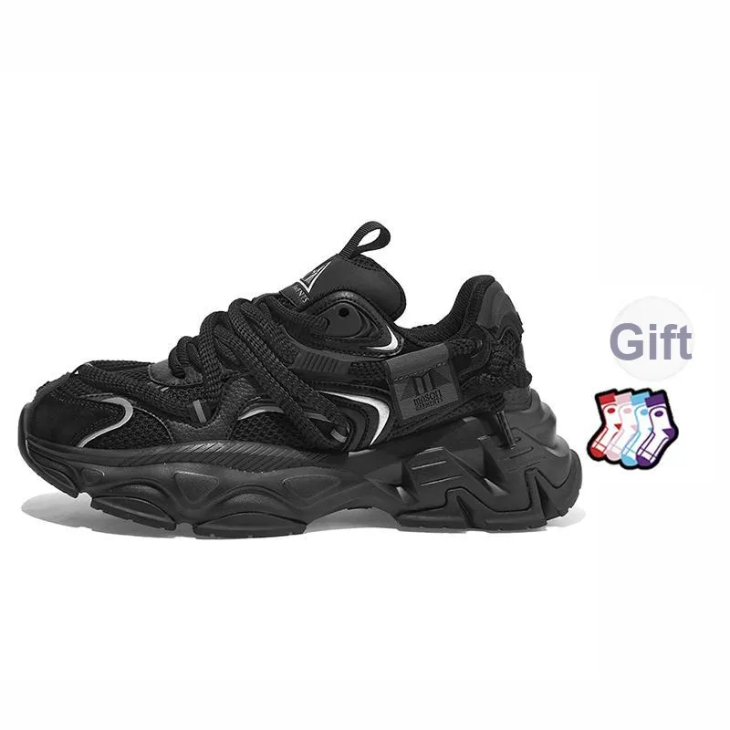Masongarments Height Increasing Wear-Resistant Low-Top Chunky Sneakers Unisex