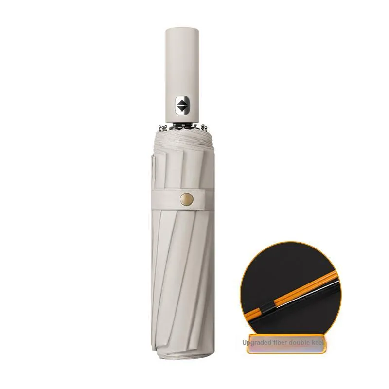 Lancitu Fully Automatic Umbrella Sun Protection Reinforced Sun Protection Sunny And Rainy Dual Use Folding Umbrella-5
