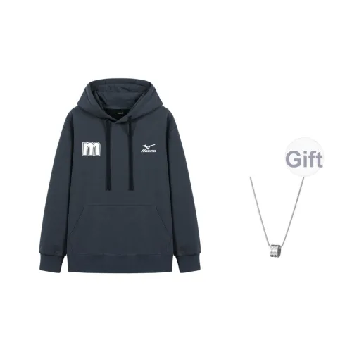 Mizuno Толстовка Унисекс Железно-серый В комплекте с ожерельем