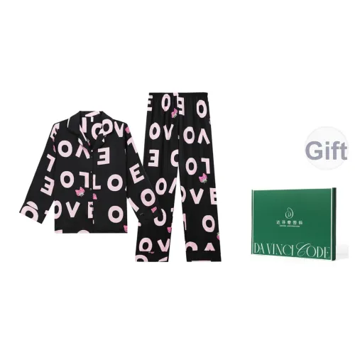 DAFENQIMIMA Черные Женские Подарочные Наборы Пижам