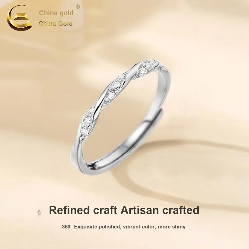 CHINA GOLD Natural Topaz Rings Unisex-2