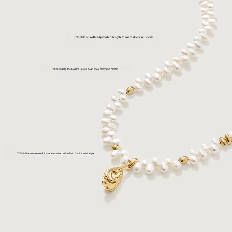 Amber Lollipop Pearl Necklaces Women's-1