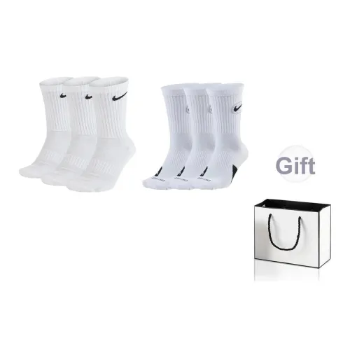 Носки Nike Подарочная Коробка Унисекс 6 пар Комплект Белый