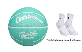 COURTMAN PU Basketball Turquoise Size 7 Training Unisex