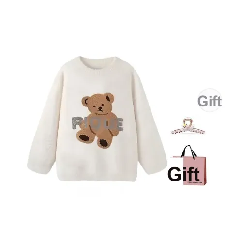 BAIDAIFEI Экрю В комплекте с заколкой для волос + сумкой для покупок Женская трикотажная