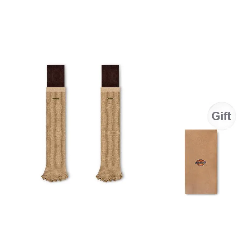 Dickies Lace Trims Slimming Layered Calf Socks Fall Winter Knee High Socks Gift Box Women's-9
