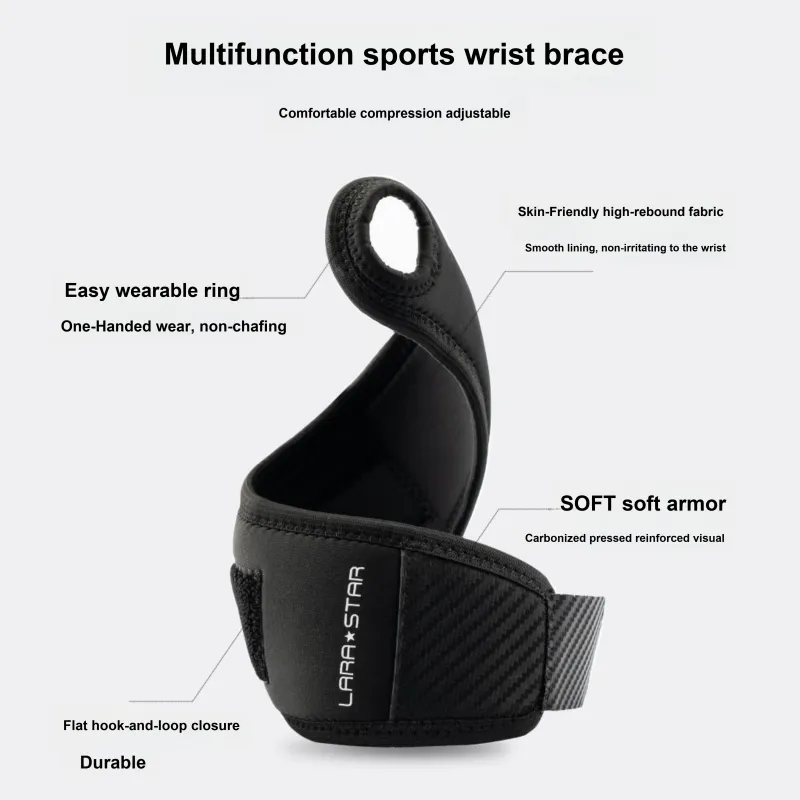 LARA STAR Basketball Badminton Wristbands Protective Unisex-3