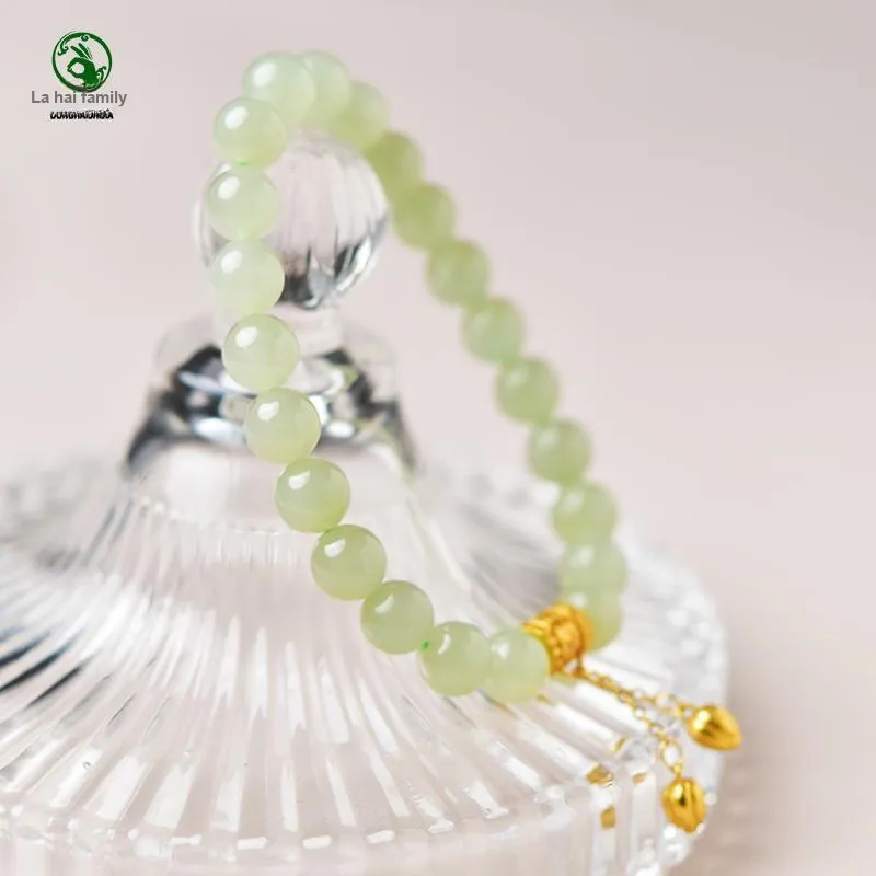 Tokai Family Bracelets Pale Greenish White Jade Unisex-2