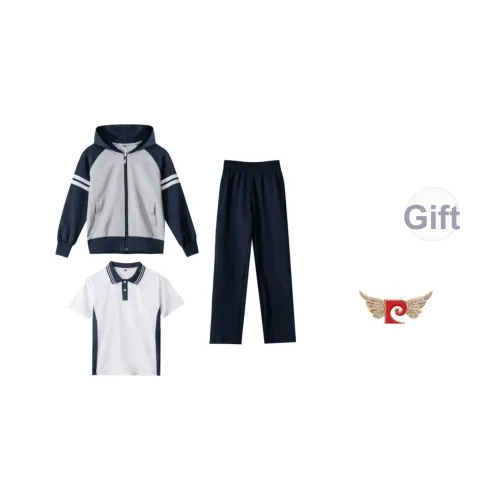 PIERRE CARDIN Весна-осень Школьная форма Бейсбольная куртка Британский стиль Ученик начальной школы