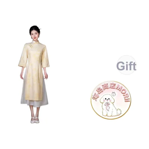 MORii Длинное платье с длинными рукавами женское