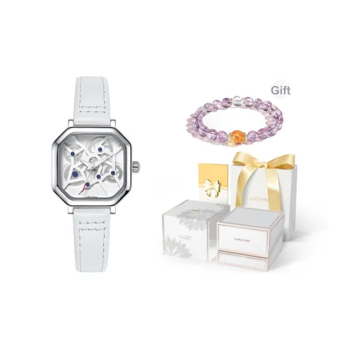 LANZOOM Кварцевый механизм Унисекс Часы 26мм*26мм*8,4мм Белый