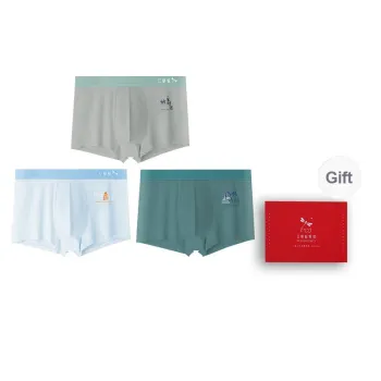 RED DRAGONFLY Cotton Panties Men's 3 Pack Gift Box Set