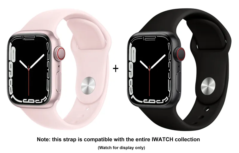 ZHISHENG Apple Compatibility Watch Band 38 45mm Watch Dial All Silicone Material-6