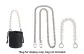 [Style 5]100cm Silver Door Buckle Chain+37cm Hand Pearl Chain
