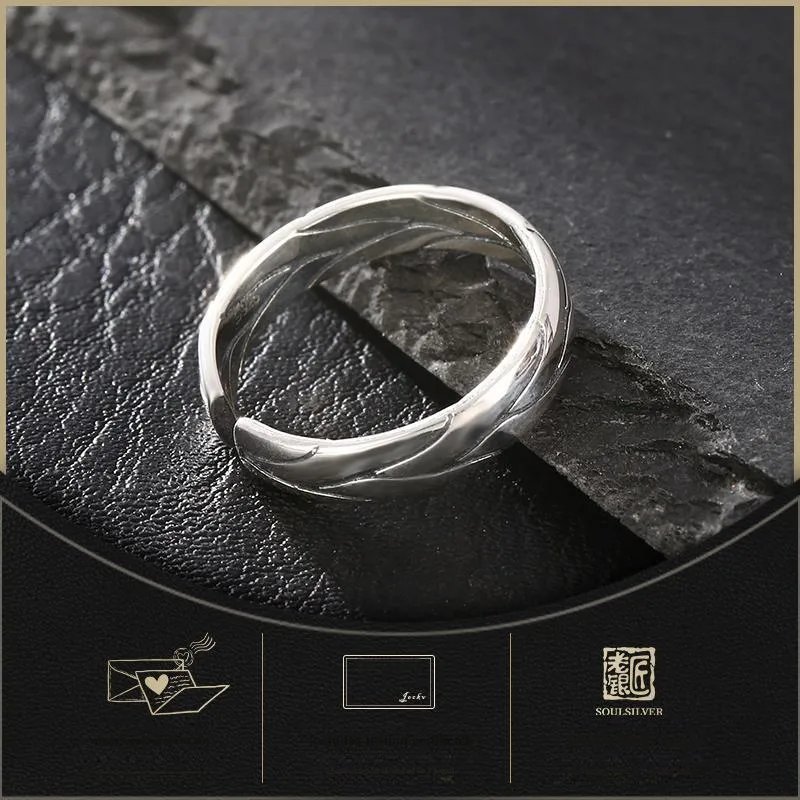 LAOYINJIANG S925 Silver Rings Men's-5