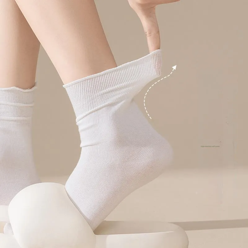 MIIOW Mid Calf Socks Women's 5 Pack-3