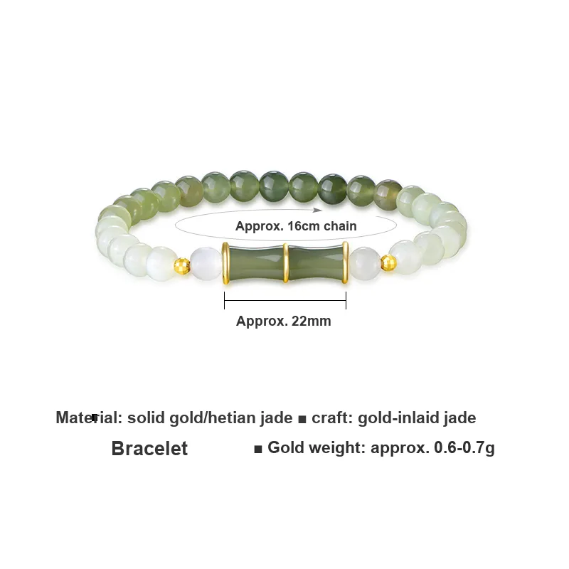 LOVING Hetian Jade Bracelets Pale Greenish White Jade Women's-4