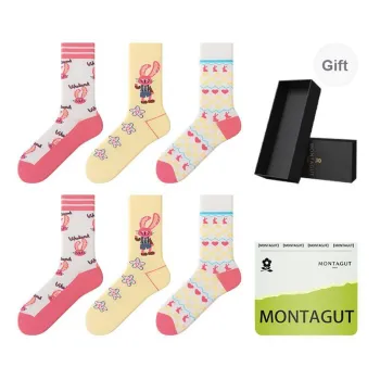 Montagut Mid Calf Socks Unisex Gift Box Combination