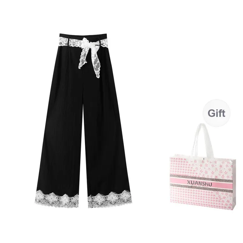XUANSHU Casual Pants Women's Black-0