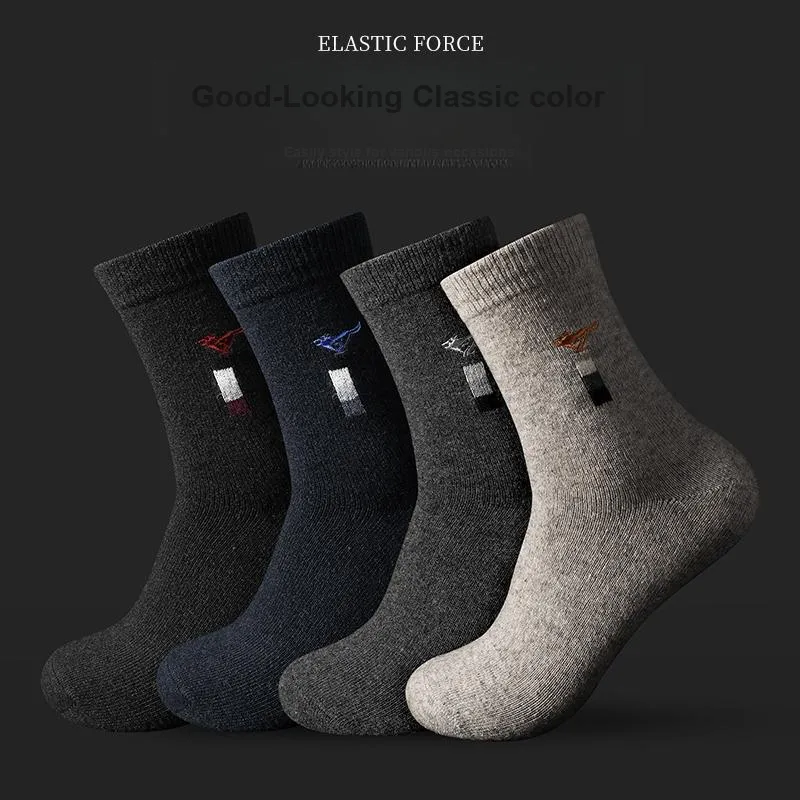 SEPTWOLVES Mid Calf Socks Men's 4 Pairs In A Box-4