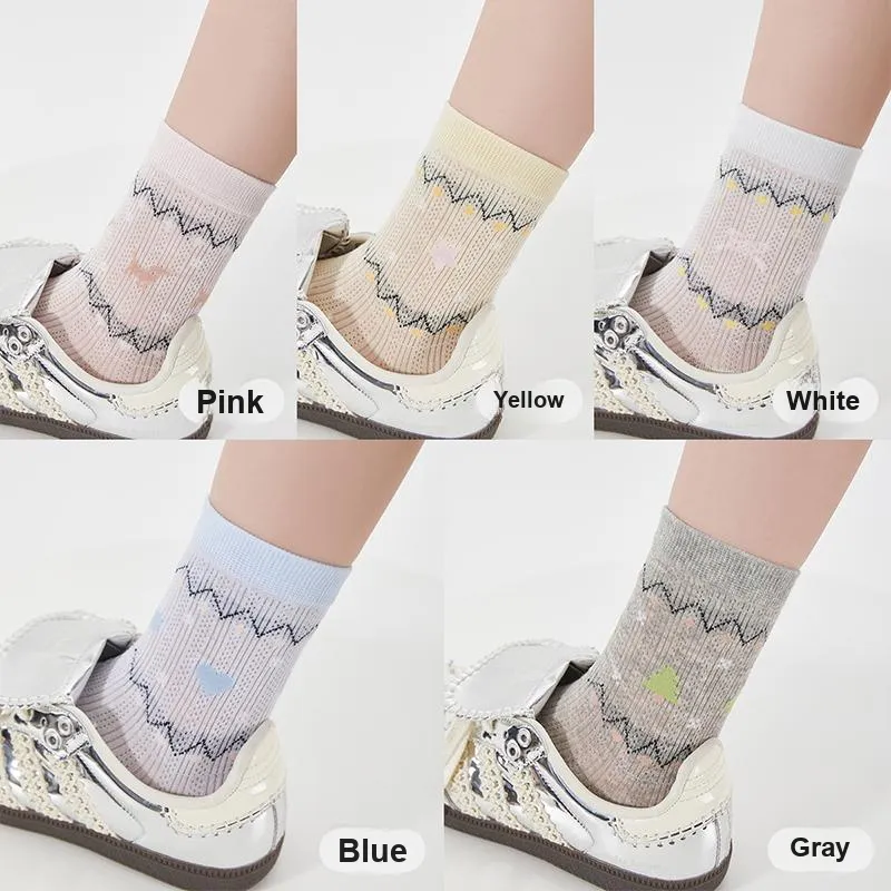 JIAZINI Mid Calf Socks Women's 3 Pack-25