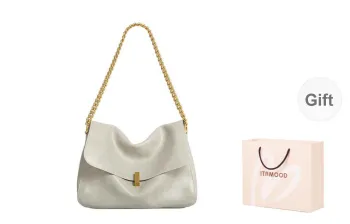 Miao Di Cow Leather Portable One Shoulder Crossbody Bag Regular Women's Starlight White/Moonlight Silver