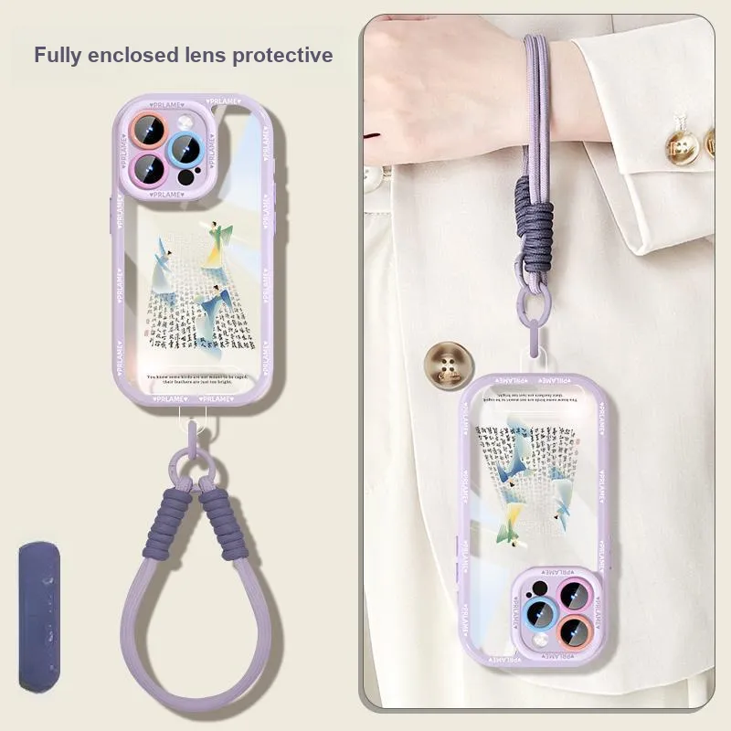Sen Dog Acrylic Material Transparent Backpack Style Phone Cases Applicable To IPhone15Promax/Pro/Plus/14/13/12-23