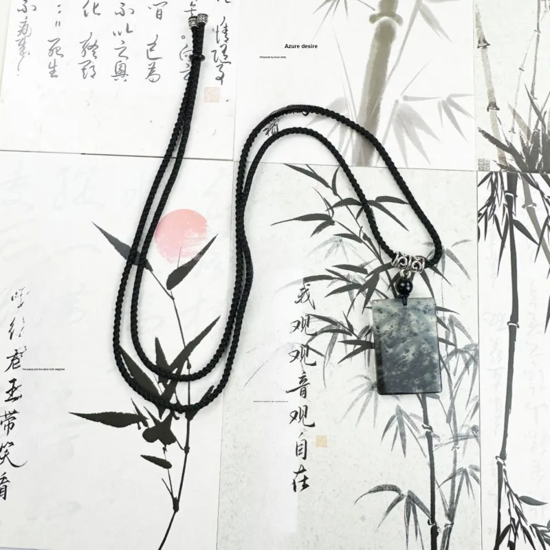 Tang Zhi Serpentine Jade Necklaces Unisex-3