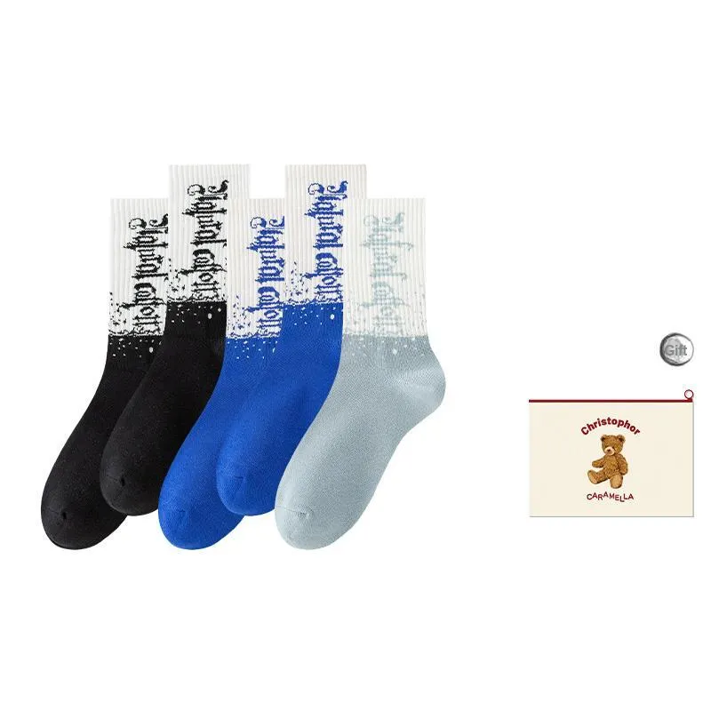 Caramella Mid-Calf Socks Men's Shopping Bag Combo Set-6