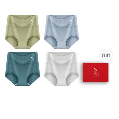 RED DRAGONFLY Cotton Panties Women's Box 4 Pack
