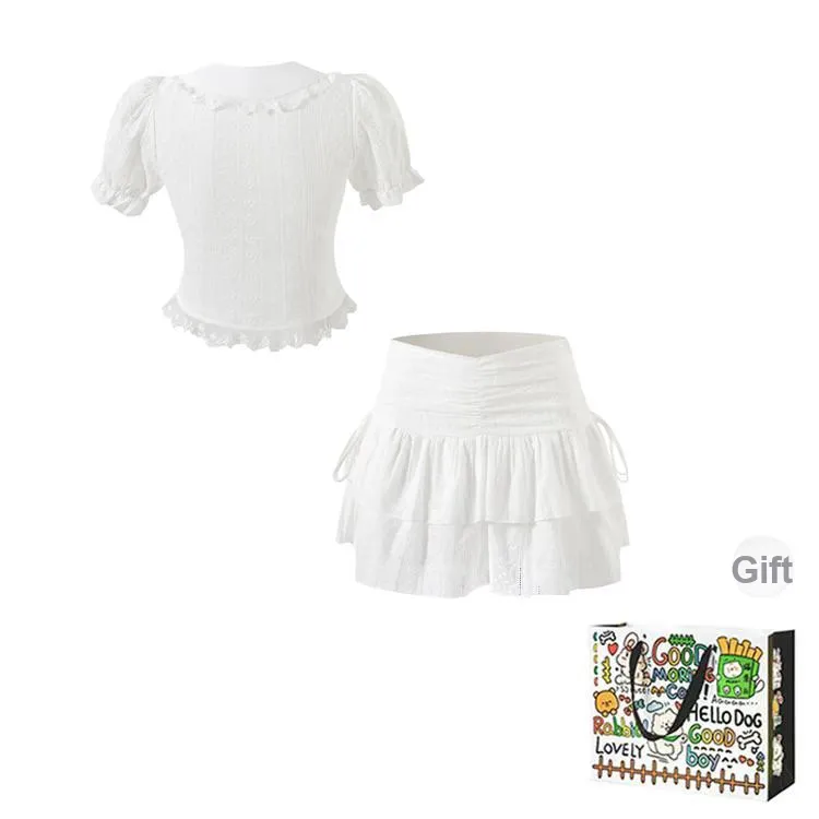 Dippanis Two Piece Skirt Sets Women's-1