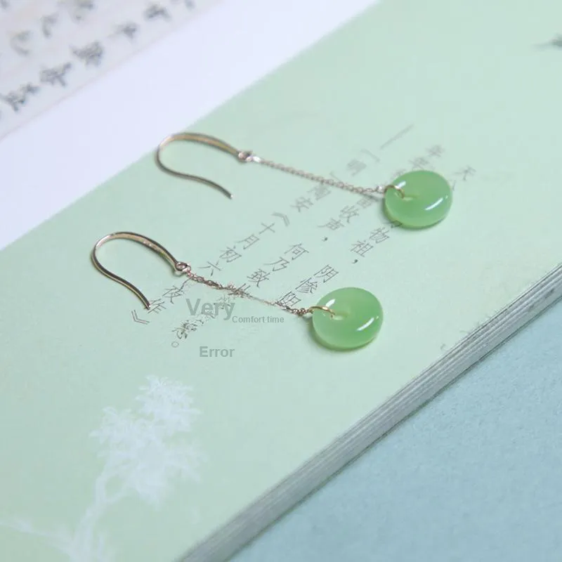 Ingenuity Hetian Jade Earrings Jasper Women's-3