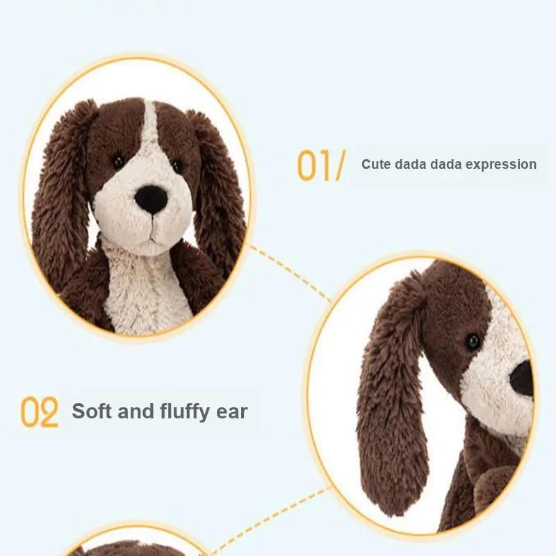 JELLYCAT Bashful Fudge Puppy Stuffed Animal-5