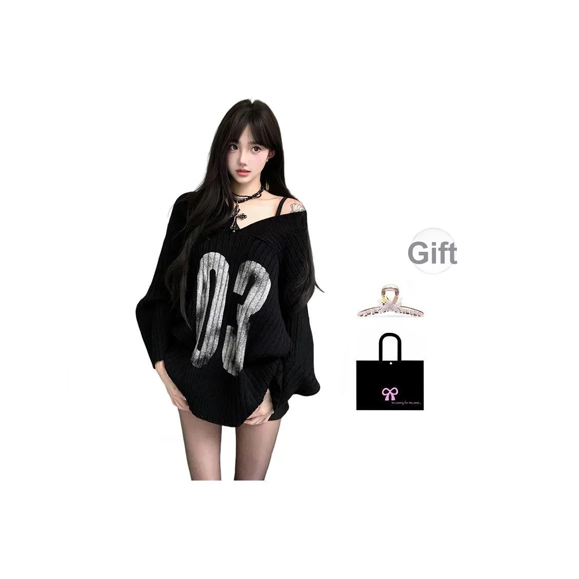 Aimilian Черные Женские Свитера